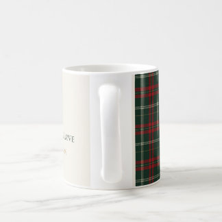 Classic Plaid Personalized Family Christmas Mug コーヒーマグカップ