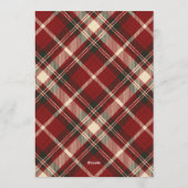 Classic Plaid Ralph Lauren Traditional Christmas 招待状 (裏面)