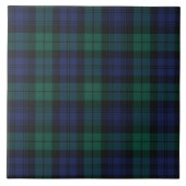 Classic Plaid Rustic Green Tartan タイル (正面)