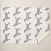 Classic Plaid Sherpa Blanket シェルパブランケット (正面(横))