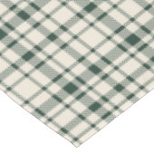 Classic Plaid Tartan Pattern-Emerald & Cream テーブルクロス (アングル)