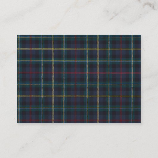 Classic Plaid Teddy Bear Books for Baby Cards エンクロージャーカード (裏面)