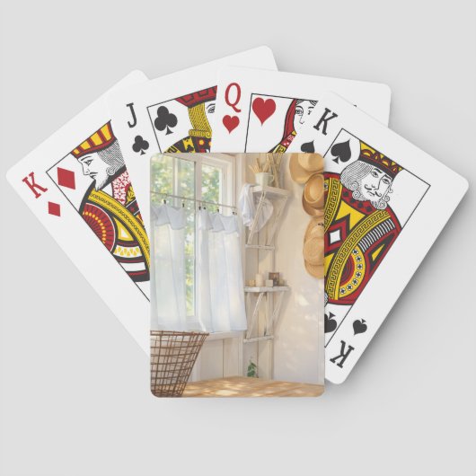 Classic Playing Cards Curtain in the Wind トランプ (裏面)