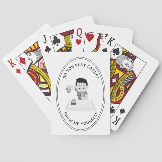 Classic playing cards with a funny back トランプ (裏面)