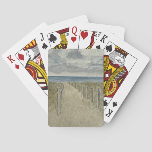 Classic Playing Cards with Beach Theme トランプ (裏面)