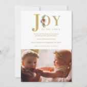 Classic Poinsettias Garland Joy To The World Photo (正面)