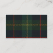 Classic Polo Teddy Bear Preppy Plaid Baby Shower エンクロージャーカード (裏面)