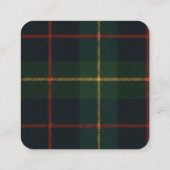 Classic Polo Teddy Bear Preppy Plaid Baby Shower  エンクロージャーカード (裏面)