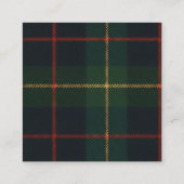 Classic Polo Teddy Bear Preppy Plaid Baby Shower  エンクロージャーカード (裏面)