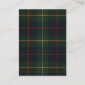 Classic Polo Teddy Bear Preppy Plaid Baby Shower  エンクロージャーカード (裏面)