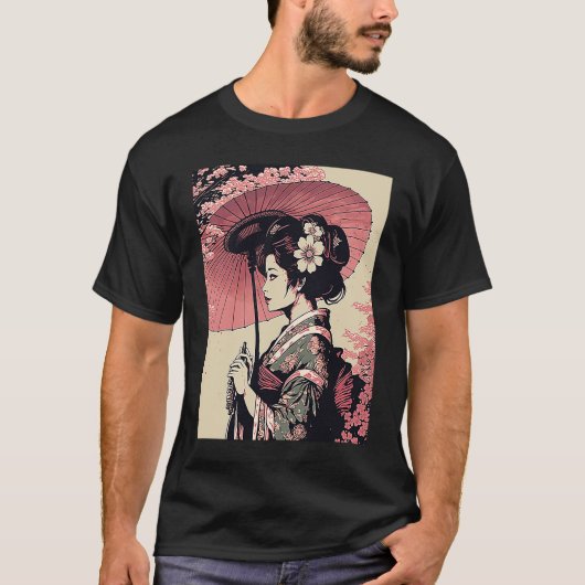Classic Portrait Geisha Tシャツ (正面)