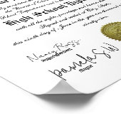 Classic portrait High School Diploma  ポスター (角)