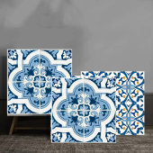 Classic Portuguese  Blue and White Mediterranean P タイル