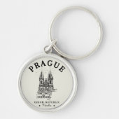 Classic Prague Czech Republic Landscape キーホルダー (正面)