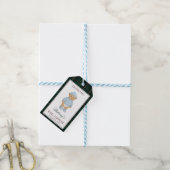 Classic Preppy Bear Designer Plaid Baby Shower ギフトタグ (より糸付き)