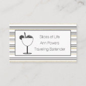 Classic Professional Minimalist Bartender 名刺 (正面)