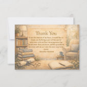 Classic Psychology Graduation サンキューカード (正面)