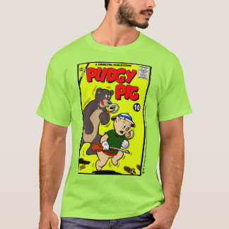 Classic PUDGY PIG Comic T-Shirt Tシャツ
