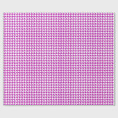 Classic Purple and White Houndstooth Pattern  ラッピングペーパー (フラット)