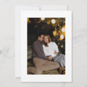 Classic QR Code Photo Wedding Save The Date 招待状 (裏面)