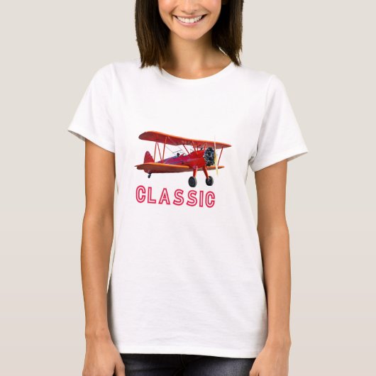 Classic Red Airplane Tシャツ (正面)