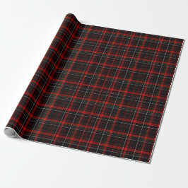 Classic Red and Black Christmas Tartan Plaid ラッピングペーパー