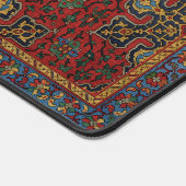 Classic Red and Blue,Persian Rug Carpet Pattern デスクマット (コーナー)