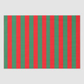Classic Red and Green Christmas Stripes 薄葉紙 (正面)