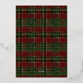 Classic Red and Green & Photo Collage Christmas 箔シーズンカード (裏面)