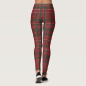 Classic Red and Green Tartan Plaid レギンス (裏面)