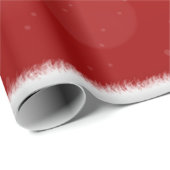 Classic Red and White Festive Merry Christmas Wrap ラッピングペーパー (ロールコーナー)
