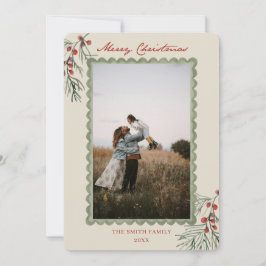 Classic Red Berry Christmas シーズンカード