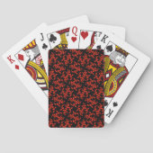 Classic Red Black Pattern Playing Cards  トランプ (裏面)