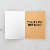 CLASSIC RED CAR BIRTHDAY Greeting Card カード (内部)