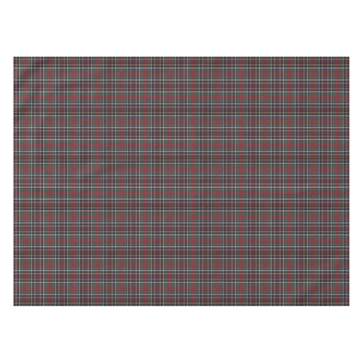 Classic Red Dark Blue Green Plaid Pattern テーブルクロス (正面(横))