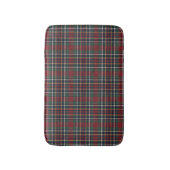 Classic Red Dark Blue Green Plaid Pattern バスマット (正面縦)