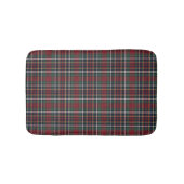 Classic Red Dark Blue Green Plaid Pattern バスマット (正面)