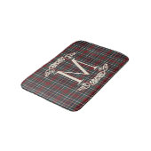 Classic Red Dark Blue Green Plaid Pattern バスマット (アングル)
