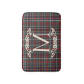 Classic Red Dark Blue Green Plaid Pattern バスマット (正面縦)