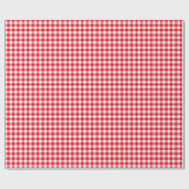 Classic Red Gingham Wrapping Paper ラッピングペーパー (フラット)