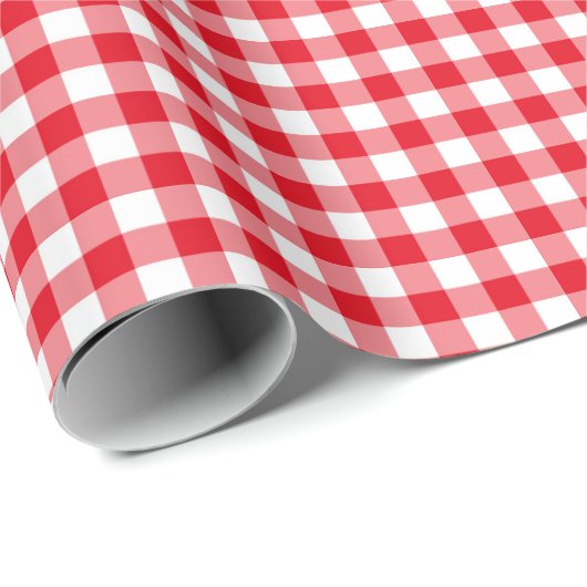 Classic Red Gingham Wrapping Paper ラッピングペーパー (ロールコーナー)