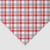 Classic Red Green Blue White Plaid Check Pattern 薄葉紙 (詳細)
