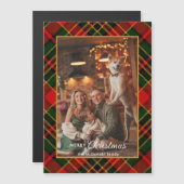 Classic Red, Green, Gold Christmas Plaid 1-Photo (正面/裏面)