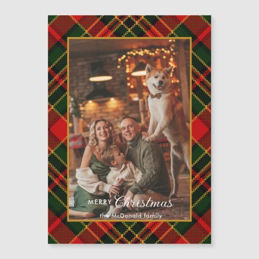Classic Red, Green, Gold Christmas Plaid 1-Photo (正面)
