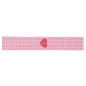 Classic Red Hearts Table Runner Love Gift ロングテーブルランナー (横)