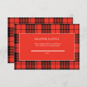 Classic Red  Inspired Baby Shower Enclosure Card エンクロージャーカード (正面/裏面)