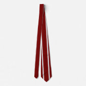 Classic Red Maroon White Striped  Neck Tie  ネクタイ (裏面)