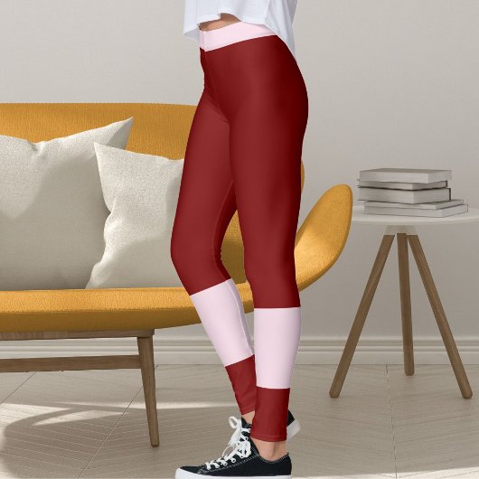 Classic Red Pink Valentine's Day Girlfriend Gift レギンス