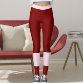 Classic Red Pink Valentine's Day Girlfriend Gift レギンス