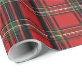 Classic Red Plaid Christmas Wrapping Paper ラッピングペーパー (ロールコーナー)